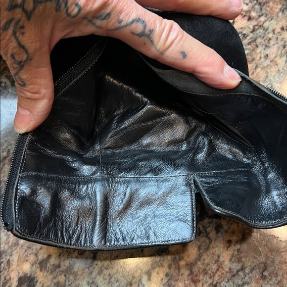 Jimmy Choo authentic Suede Leather Buckle Ankle Heel Black Boots SZ 35.5/ US 5.5 - Picture 10 of 10